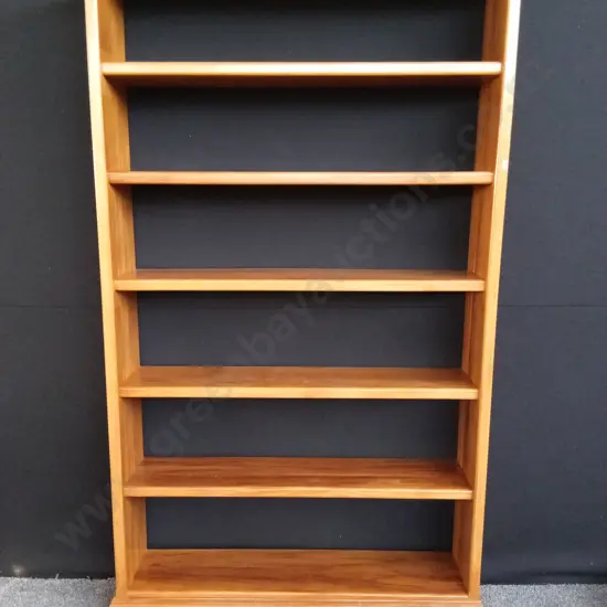 SOLID HANDMADE RIMU BOOKCASE 1.3M WIDE X 2.1M TALL SOLID AND VERY HEAVY