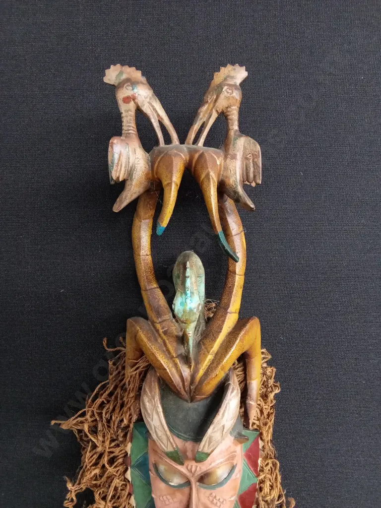 DECORATIVE AFRICAN GURO MASK WALL DECOR Image 1++