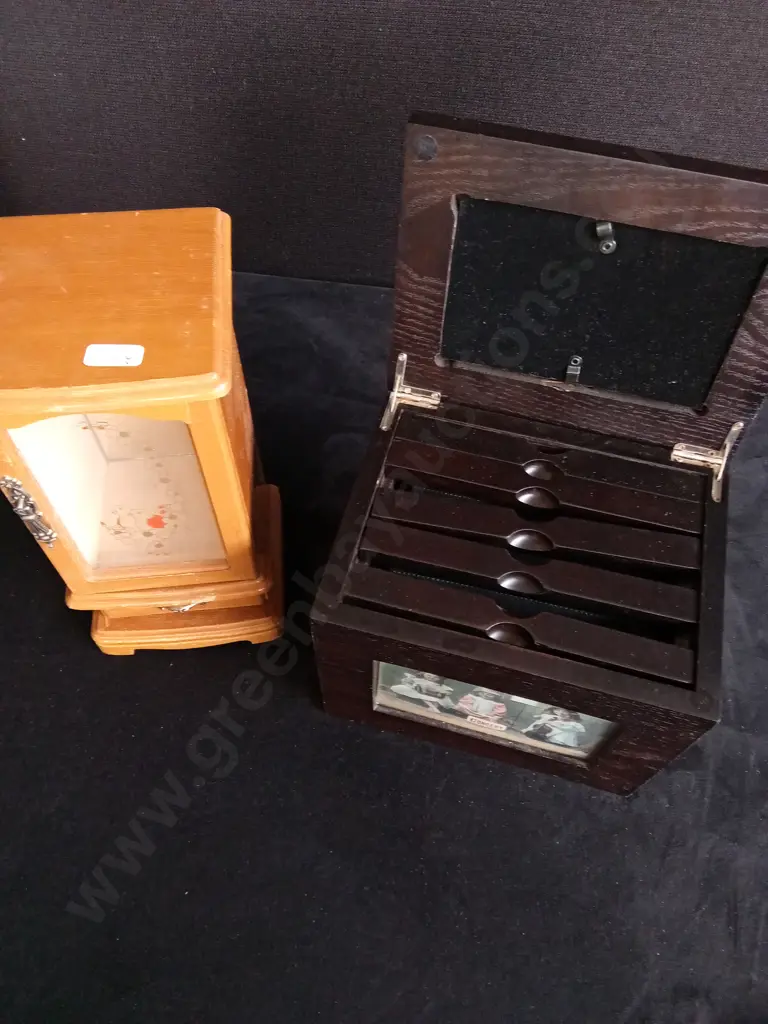 2 PIECES WOODEN DECOR, PHOTO BOX Image 1++