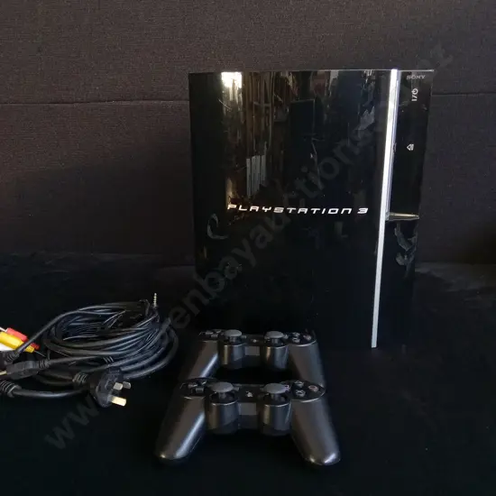 PLAYSTATION 3 AND PAIR OF CONTROLLERS