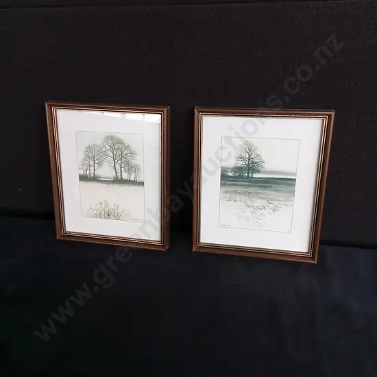 2 FRAMED LANDSCAPE PRINTS