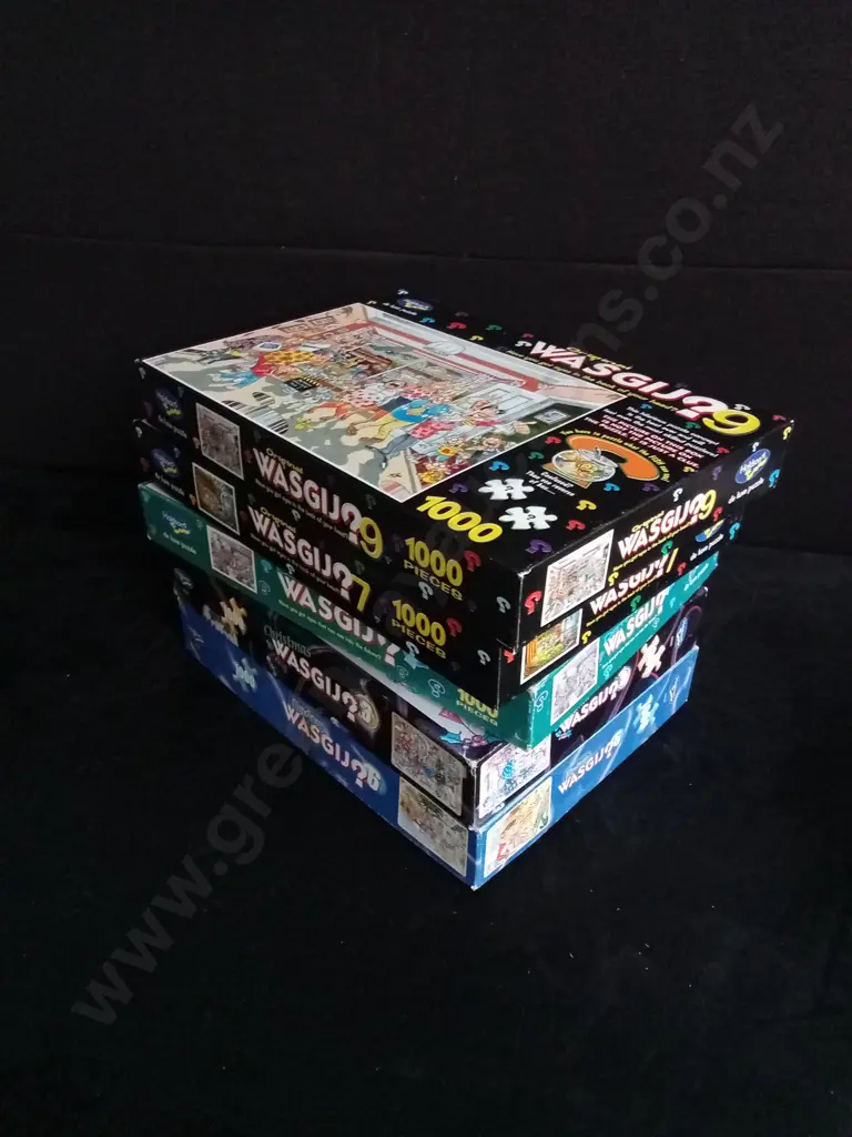 5 WASGIJ 1000 PIECE PUZZLES (COMPLETE) Image 1++