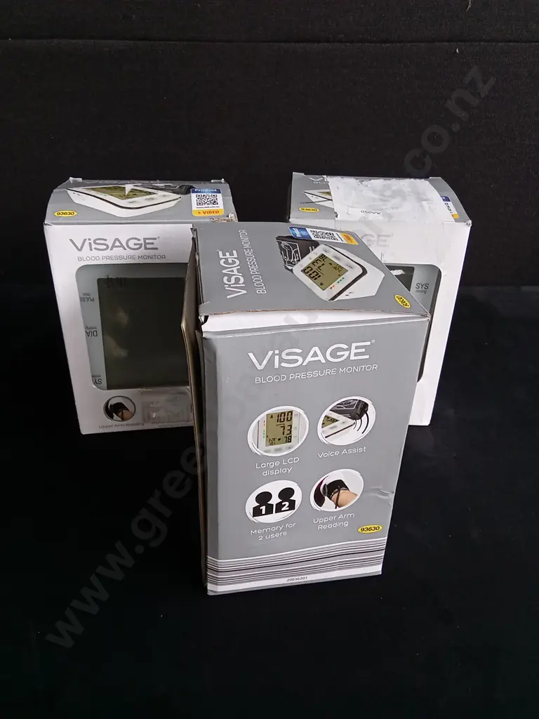3 PIECES BRAND NEW VISAGE BLOOD PRESSURE MONITORS, REQUIRE BATTERIES Image 1++