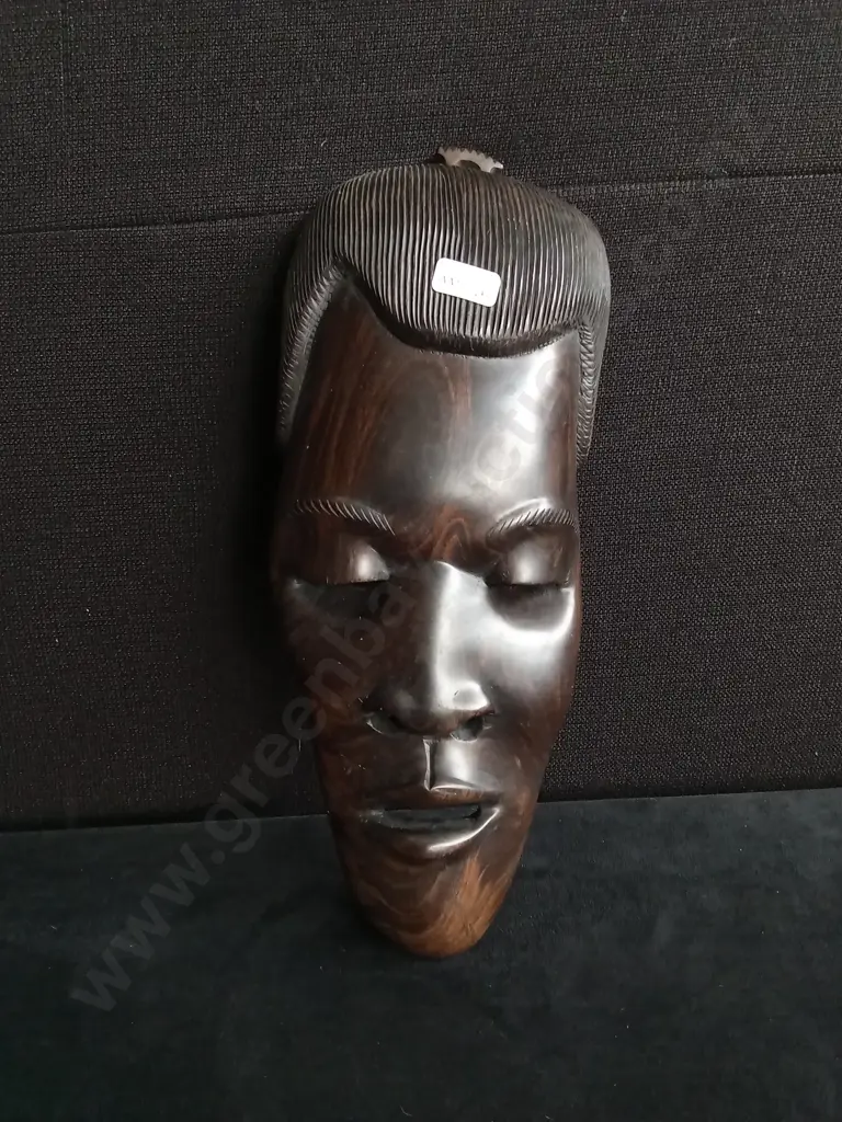 3 PIECES WOODEN AFRICAN STYLE TRIBAL MASKS Image 1++