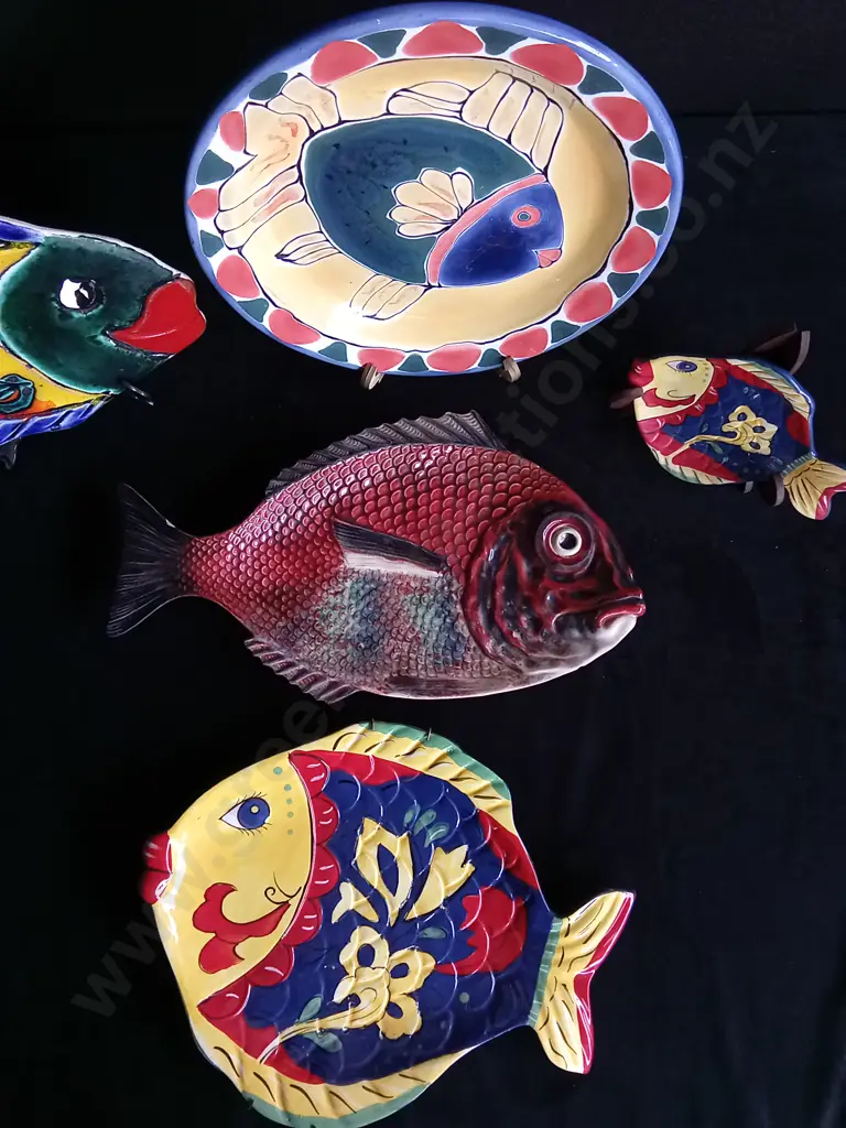 5 DECORATIVE FISH PLATES Image 1++