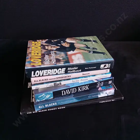 6 BOOKS ON RUGBY
