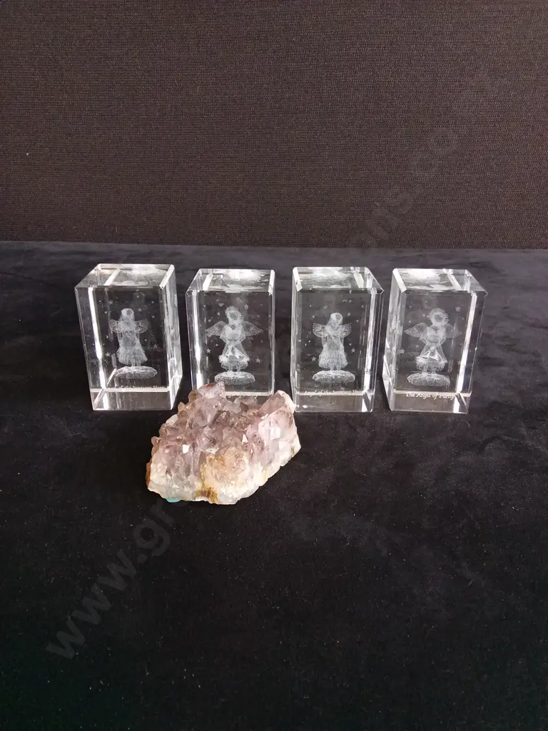 5 PIECES GLASS DECOR AND CRYSTAL Image 1++