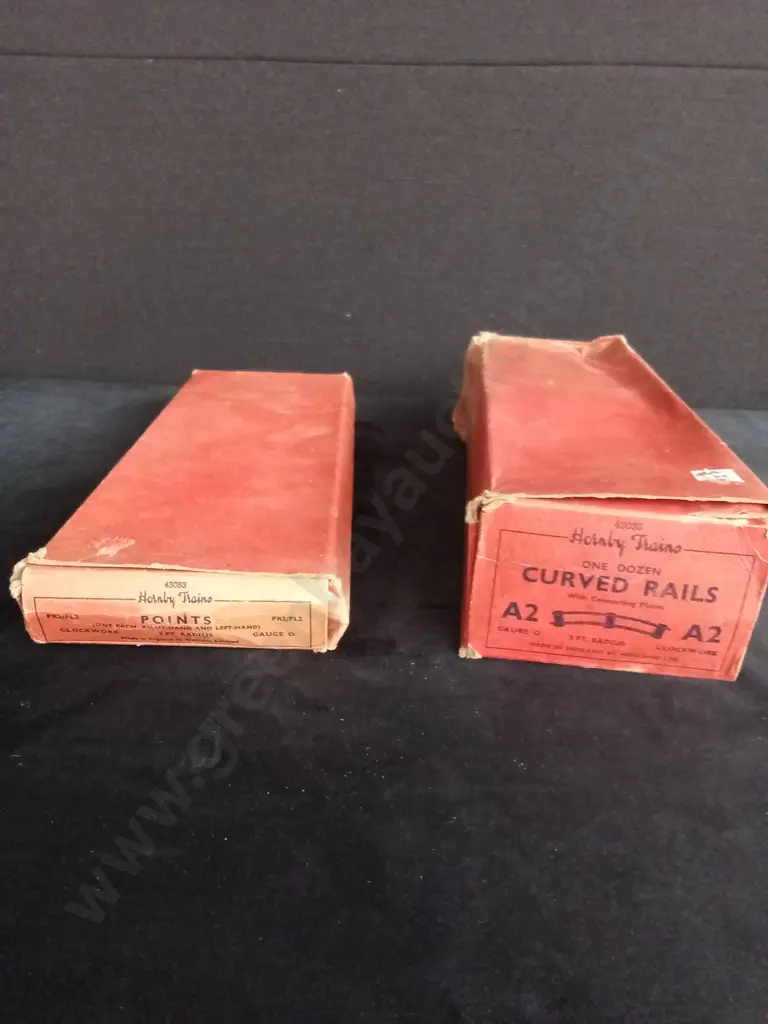 HORNBY TRACK BOXED 2 POINTS SETS AND 7 CURVED RAIL PIECES Image 1++