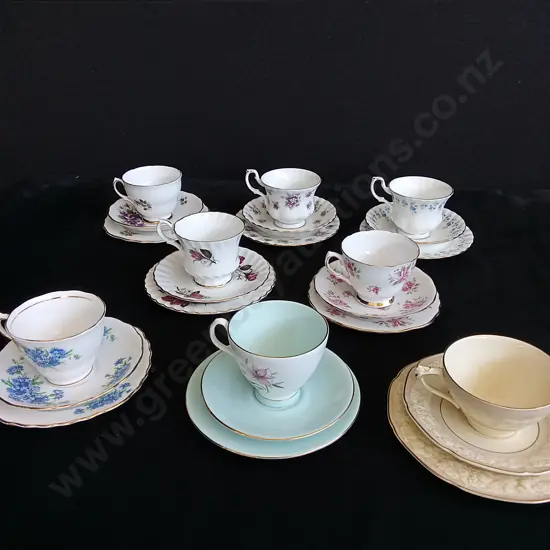 8 BONE CHINA TEA CUP SETS