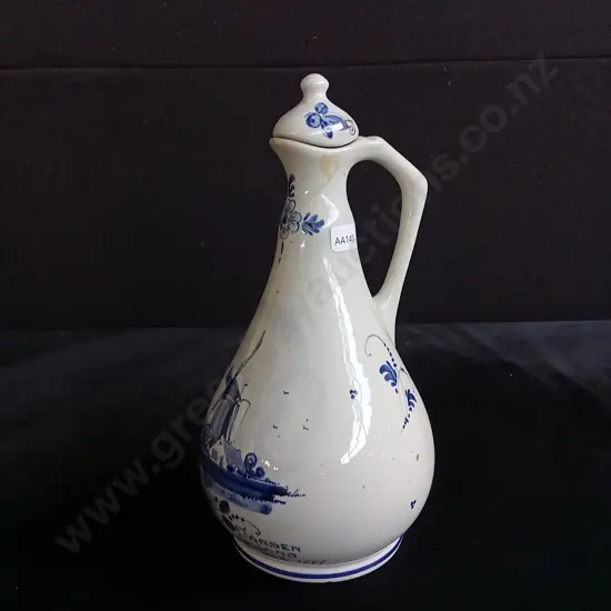 VINTAGE HERMAN JANSEN DELFT HOLLAND POTTERY JUG