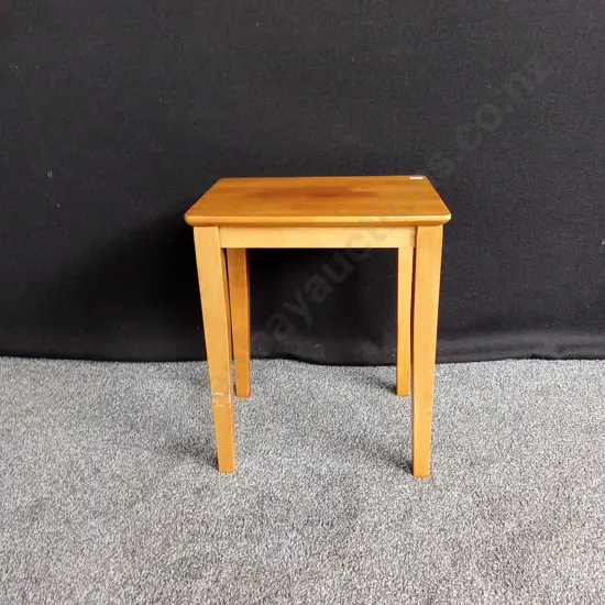 WOODEN SIDE TABLE H49CM L42CM D34CM