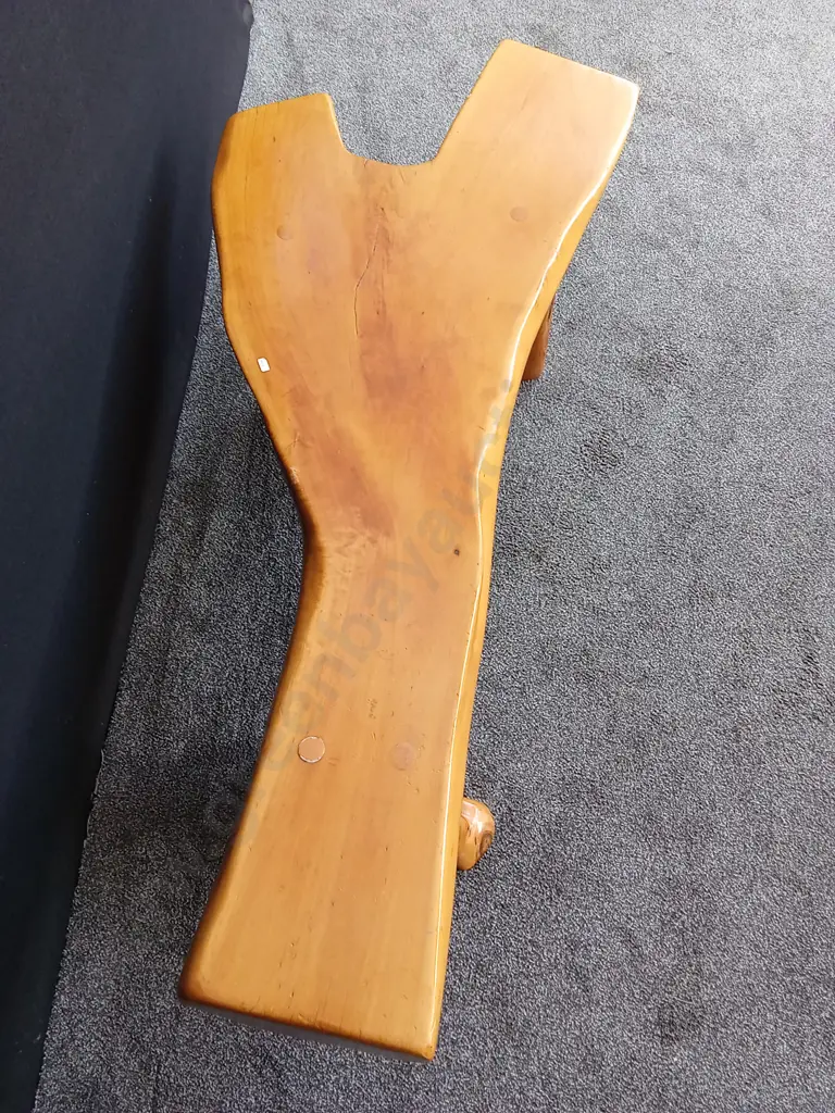 SOLID SWAMP KAURI TABLE 1.75M LONG X 0.76M AT ITS WIDEST POINT, 0.42M HIGH Image 1++