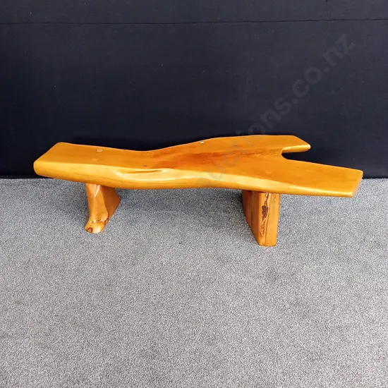 SOLID SWAMP KAURI TABLE 1.75M LONG X 0.76M AT ITS WIDEST POINT, 0.42M HIGH