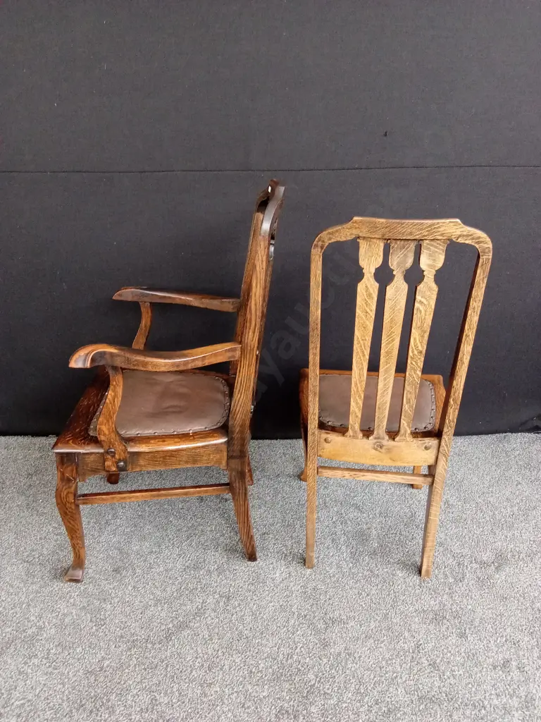 ANTIQUE WOODEN EXTENDABLE TABLE WITH 7 CHAIRS EXTENDED LENGTH 3.13M WIDTH 1.7M HEIGHT 0.74M Image 1++