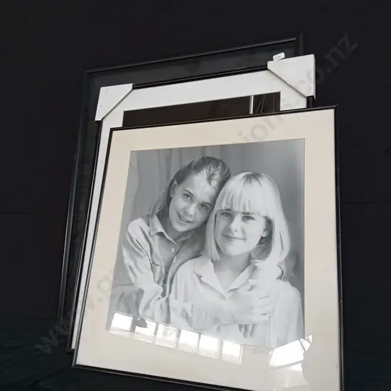 3 FRAMED PHOTOGRAPHS, BLACK FRAMES