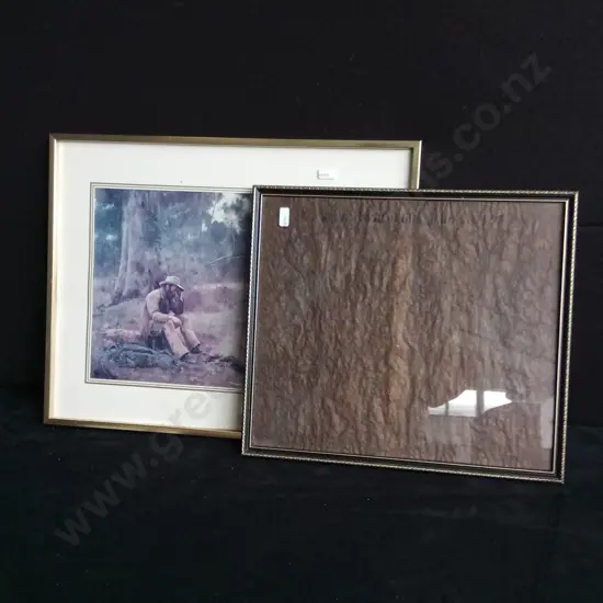 2 PIECES FRAMED PRINTS, FREDERICK MCCUBBIN PRINT AND MAGNA CARTA