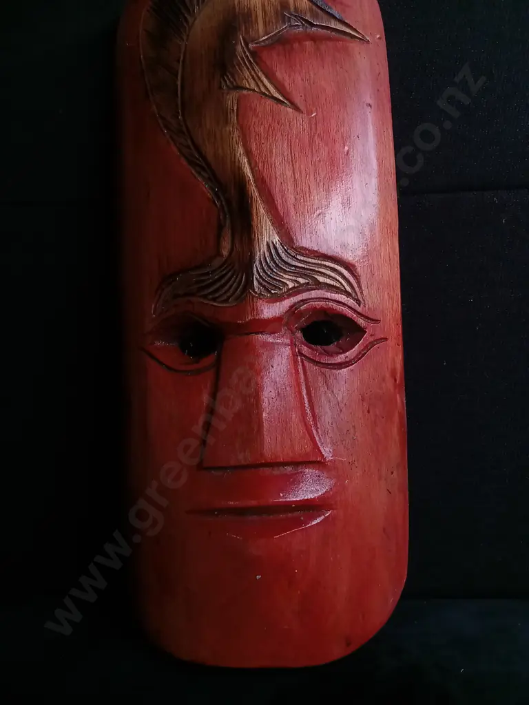 HANDCRAFTED DECORATIVE WOODEN MASK Image 1++