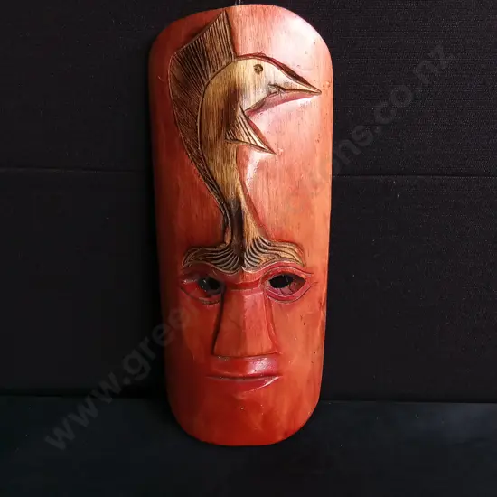 HANDCRAFTED DECORATIVE WOODEN MASK