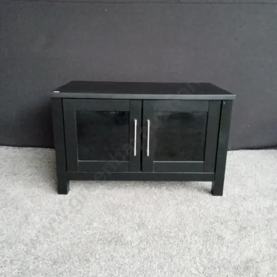 BLACK TV STAND CABINET H 56CM X 90CM W