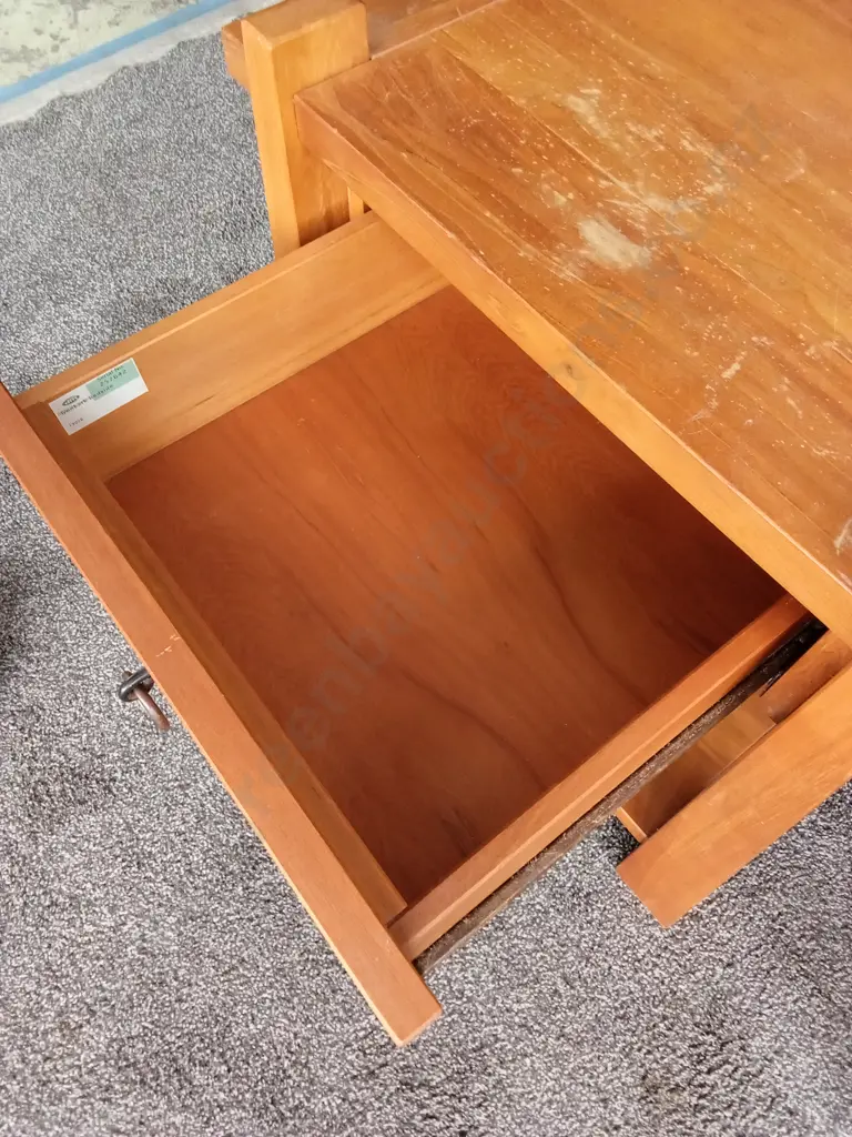 PAIR OF BEDSIDE CABINETS SOLID TIMBER 57 x 43 x 52CM Image 1++