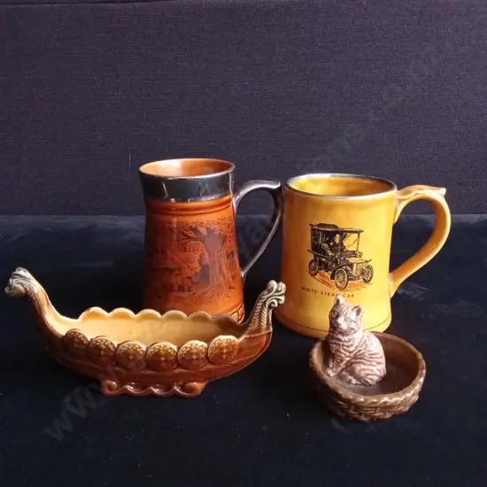 4 PIECES VINTAGE CERAMIC ITEMS