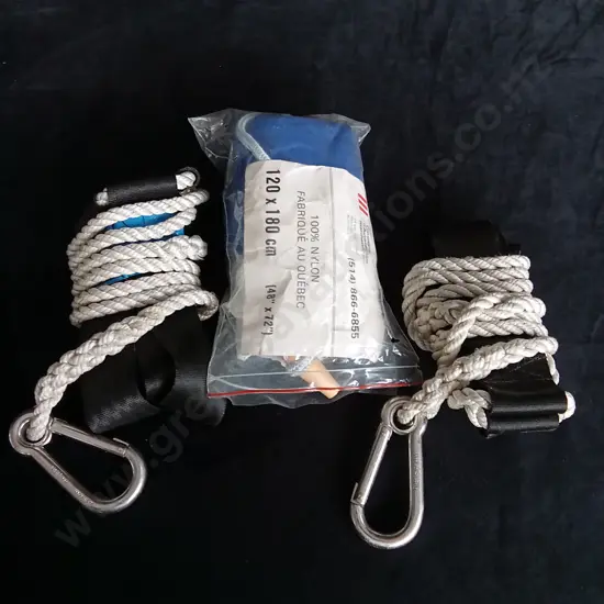 3 PIECES NYLON AWNING AND ANCHOR WRAP ROPES
