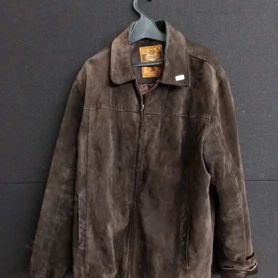 GENUINE SUEDE MENS JACKET SIZE L