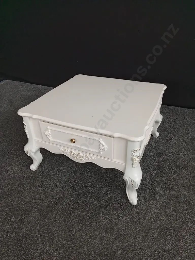 CURVED LEG COFFEE TABLE H 49 CM X W 79 CM X D 79 CM Image 1++