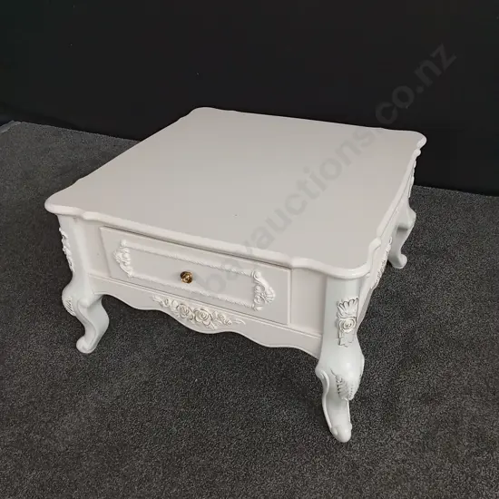 CURVED LEG COFFEE TABLE H 49 CM X W 79 CM X D 79 CM