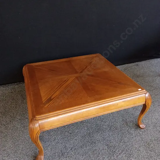 WOODEN SQUARE COFFEE TABLE 40CM H X 87CM W