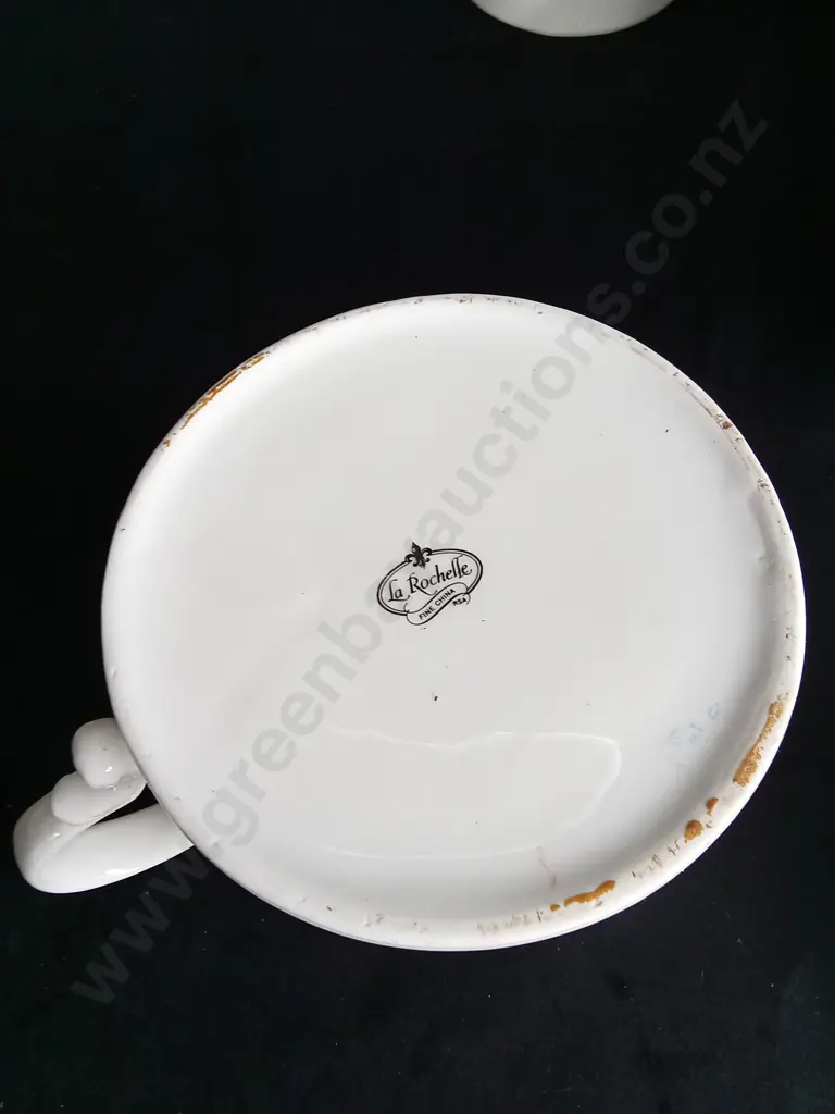 3 PIECES, TEA AND COFFEE POTS AND CERAMIC PLANTER Image 1++