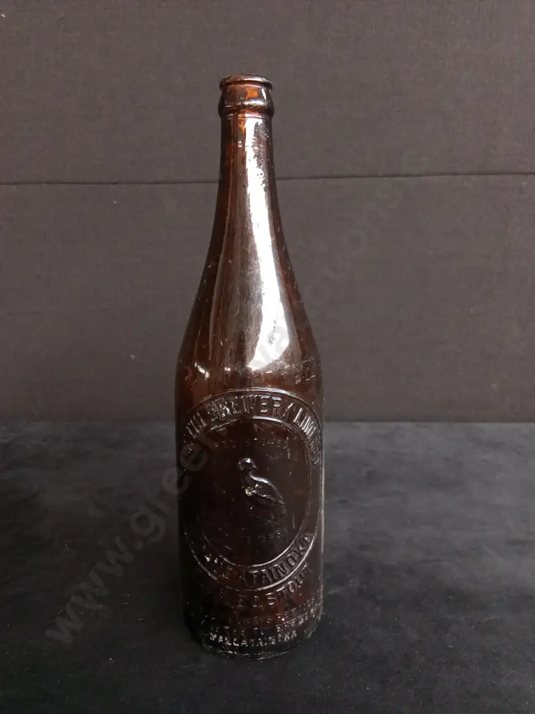 10 AMBER GLASS BOTTLES Image 1++