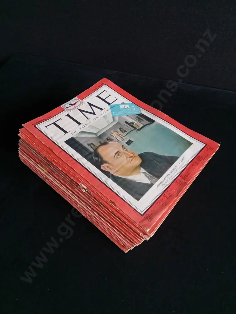 51 ISSUES OF TIME MAGAZINE 1952 Image 1++