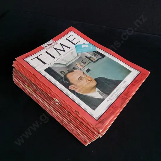 51 ISSUES OF TIME MAGAZINE 1952