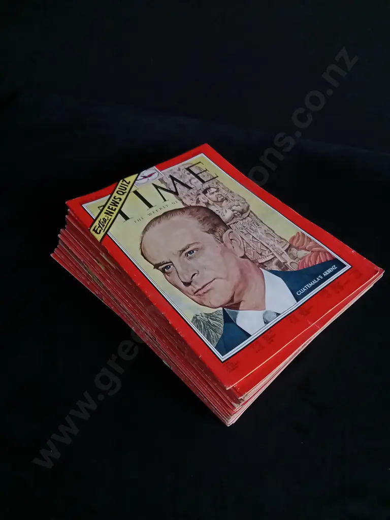 26 ISSUES OF TIME MAGAZINE 1954 Image 1++