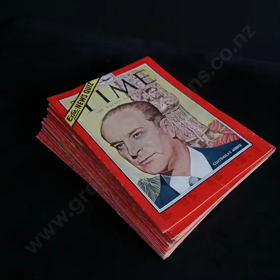 26 ISSUES OF TIME MAGAZINE 1954