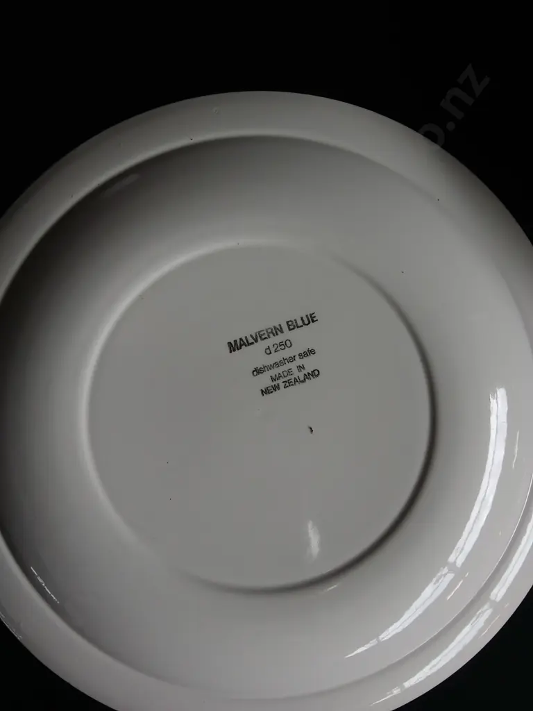 SET OF 6 CROWN LYNN MALVERN BLUE PLATES Image 1++