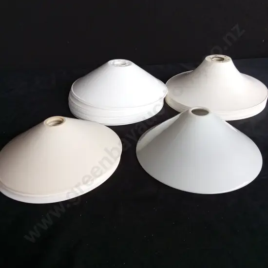 COLLECTION OF PLASTIC LAMP SHADES
