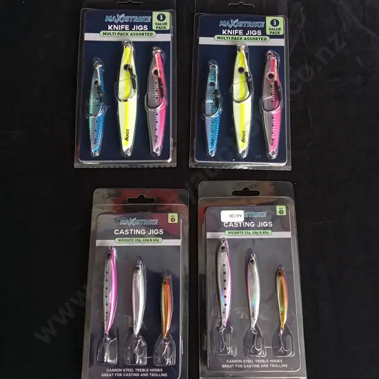 4 PIECES BRAND NEW FISHING JIGS