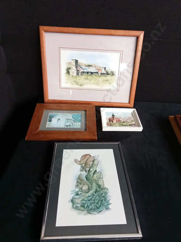 4 PIECES FRAMED ARTWORK Image 1++