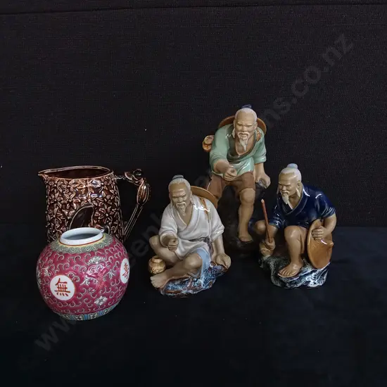 5 PIECES CERAMIC DECOR