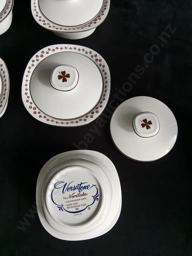 6 PIECE VERSATONE BY NORITAKE COVERED BOWLS SET Image 1++