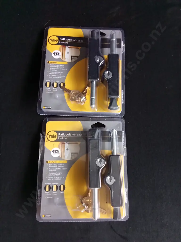 2 BRAND NEW PATIOBOLT TWIN PACK Image 1++