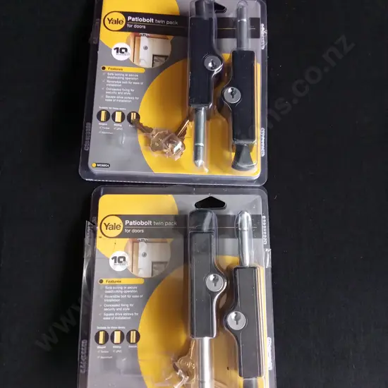 2 BRAND NEW PATIOBOLT TWIN PACK