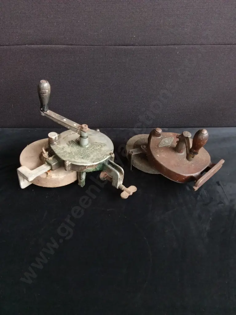 VINTAGE HAND OPERATED GRINDING WHEELS Image 1++
