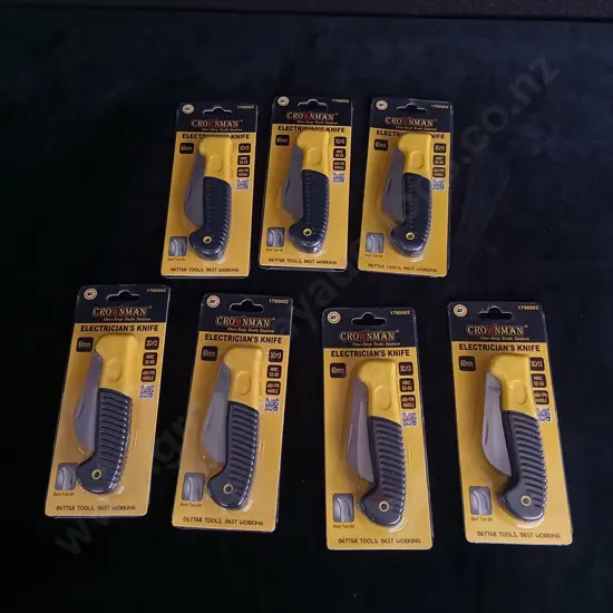 7 PIECES BRAND NEW ELECTRICIANS KNIVES