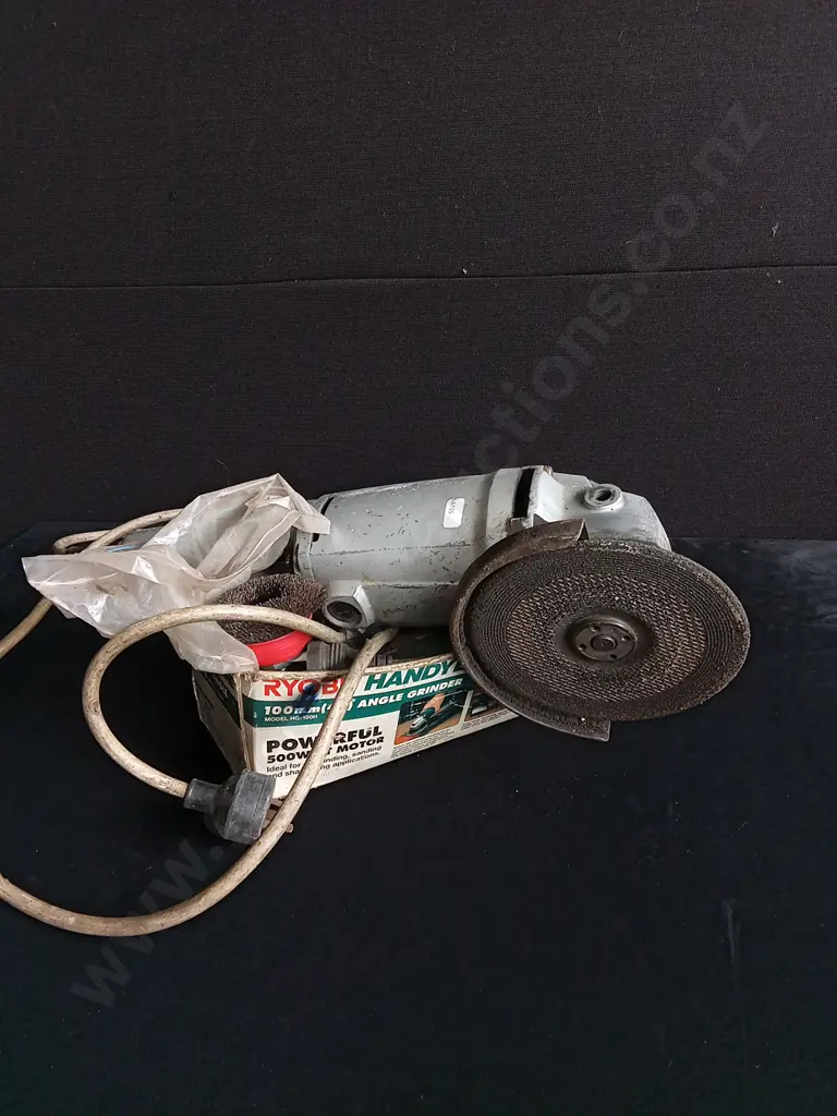RYOBI HANDY POWER 100MM ANGLE GRINDER Image 1++