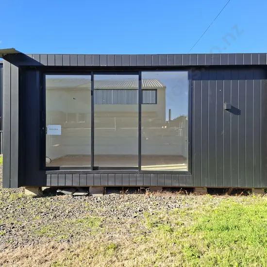 BRAND NEW NOOK HOMES CABIN - 5.69M LONG X 4.05M WIDE. 2.95M HIGH AT SHORT END 3.55M HIGH AT TALL END