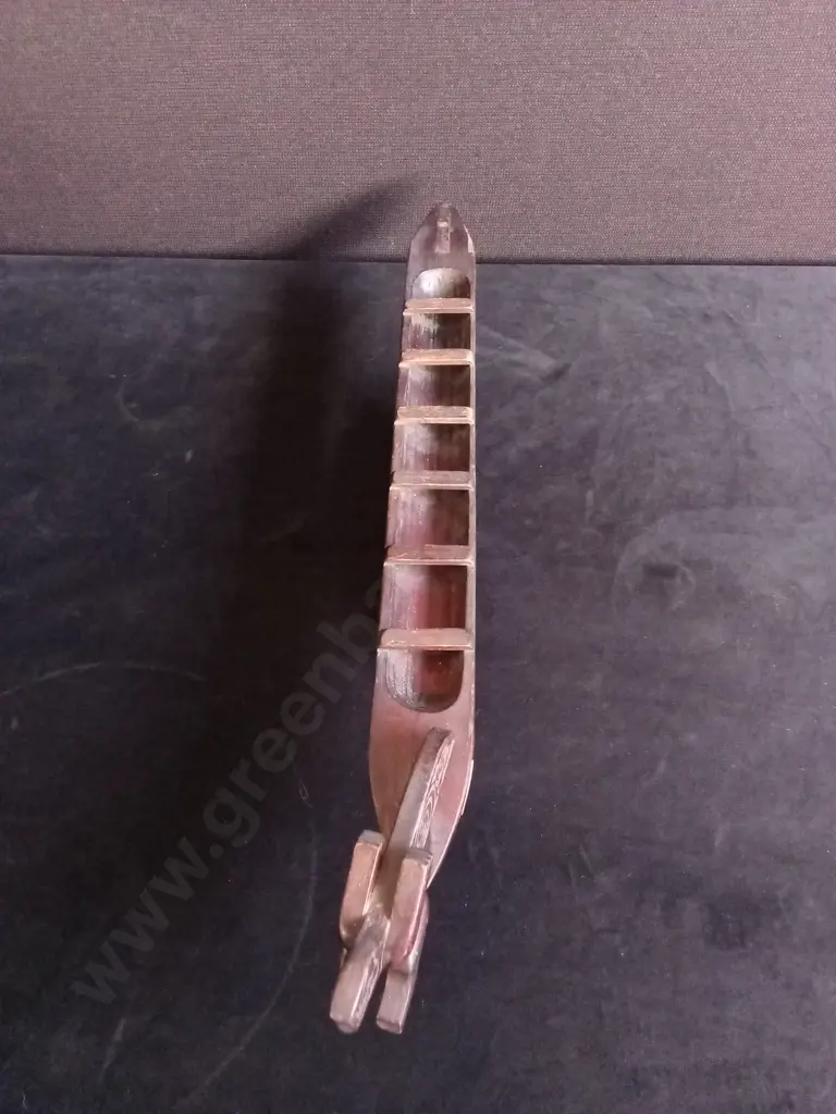 WOODEN CARVED MĀORI WAKA Image 1++