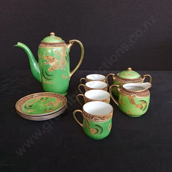 HAND PAINTED JAPANESE TEA SET